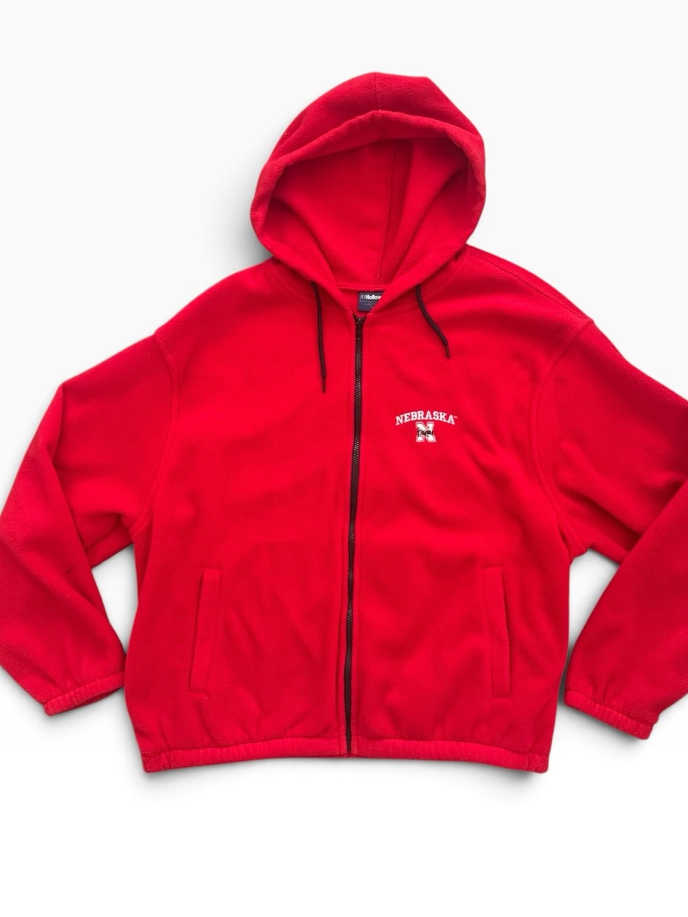 Vintage Holloway Nebraska Huskers Full Zip Fleece Hoodie Red Size XXL